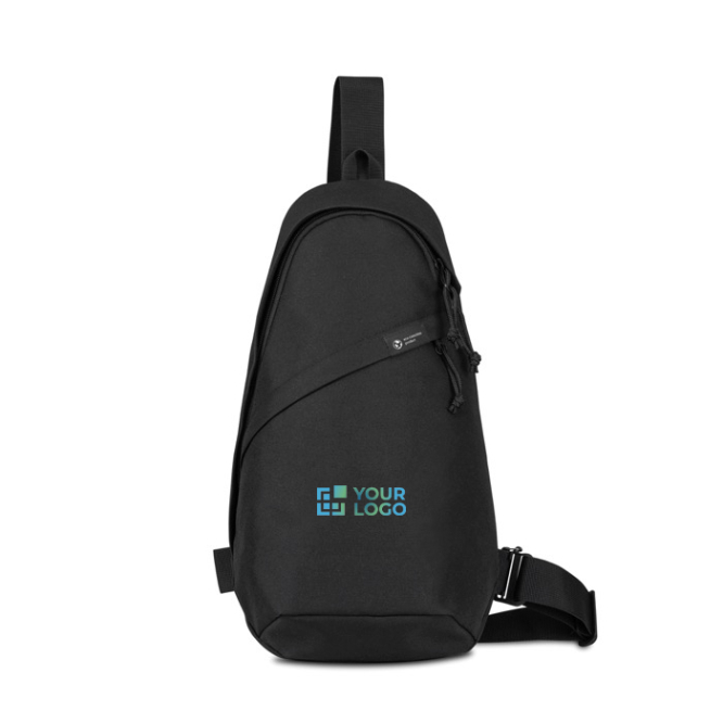 Bolsa à tiracolo sustentável em rPET reciclado com alças ajustáveis