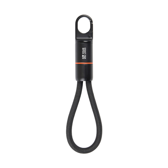 Cabo carregamento rápido USB-C com mosquetão Nordic Drift Everest 60W