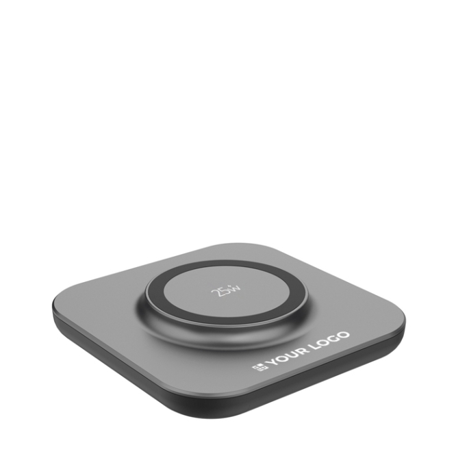 Base de carga sem fios magnética 25 W com cabo USB-C