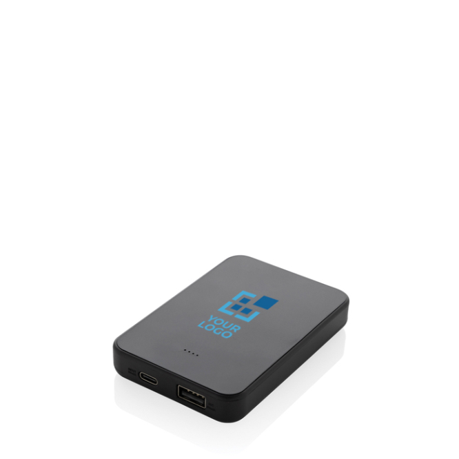 Powerbank de plástico reciclado com duas portas 5000 mAh