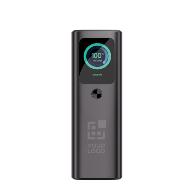 Powerbank de alumínio, carregamento múltiplo e ecrã HQ 20.000 mAh