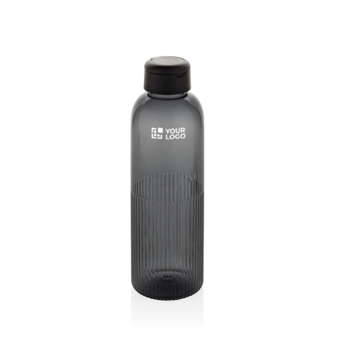 Garrafa de RPET com pega e design ondulado com asa 750 ml