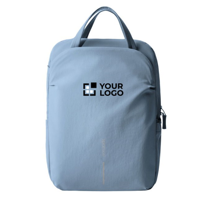 Mochila expansível em tecido reciclado com fecho Duo-Zipper 16''