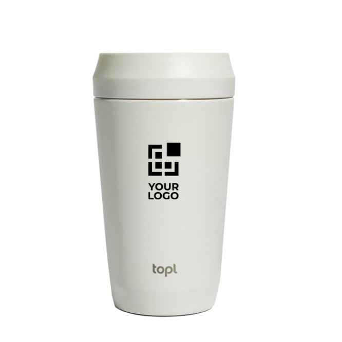 Copo térmico em aço reciclado com tampa 360° e 354 ml Topl To Go