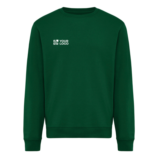 Sweatshirt unissexo de gola redonda e felpa 340 g/m² Iqoniq Torla