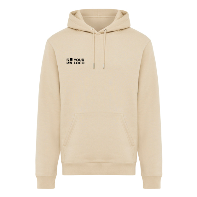 Sweatshirt unissexo com capuz e felpa escovada 340 g/m2 Iqoniq Joshua