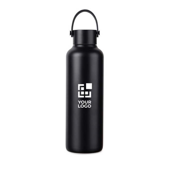 Garrafa térmica em aço inoxidável reciclado com asa minimalista 600 ml