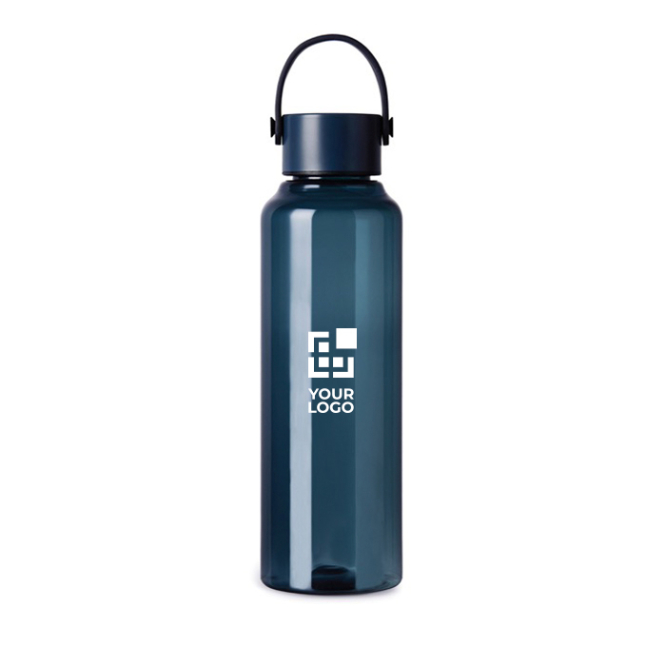 Garrafa RPET de design minimalista com tampa de aço e asa 550 ml