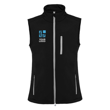 Colete softshell de poliéster e elastano unissexo 300 g/m2 Roly