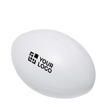 Bola de rugby anti-stress para publicidade vista principal