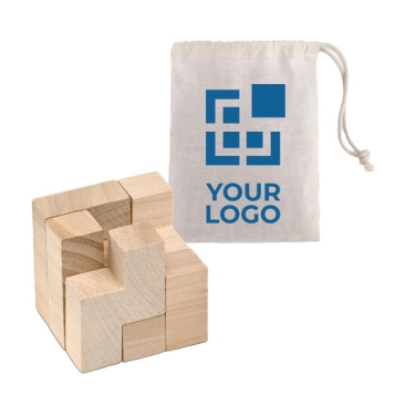 Puzzle de madeira para publicidade e empresas vista principal
