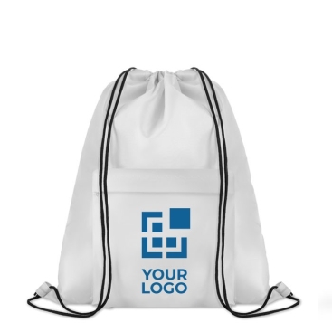 Mochilas publicitárias originais com bolso cor preto