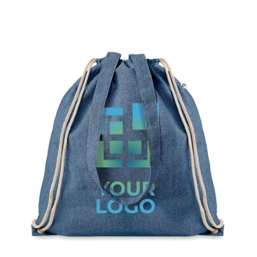 Sacos mochila personalizados de algodão reciclado 140 g/m² Reciclo