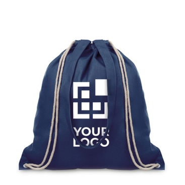 Mochilas publicitárias de cordas e com cores cor preto