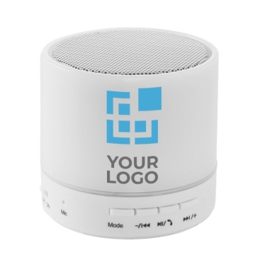 Coluna de som empresarial circular Bluetooth com LED de 3 cores Disco