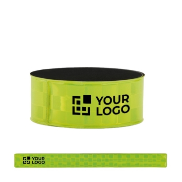 Pulseiras refletoras personalizadas em PVC vista principal