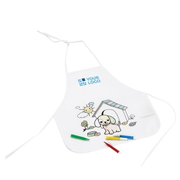 Avental de criança para colorir