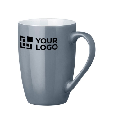 Caneca para merchandising moderna 370ml cor azul