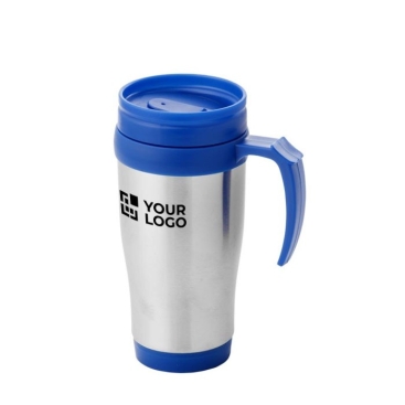 Caneca isotérmica de 400ml com logotipo vista principal