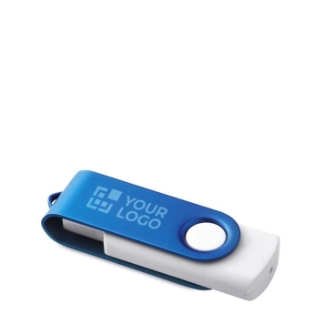Pens personalizadas 3.0 brancas com clipe colorido Whitemate 3.0