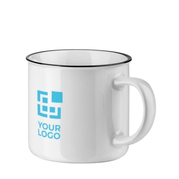 Caneca de cerâmica para personalizar cor branco
