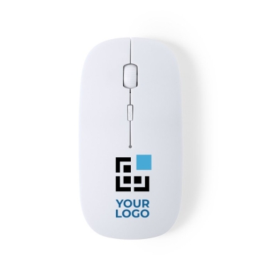 Rato personalizado antibacteriano sem fio cor branco