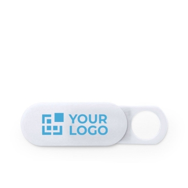 Tampa de webcam antibacteriana personalizável cor branco
