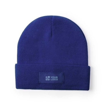 Gorro com o logotipo da marca impresso