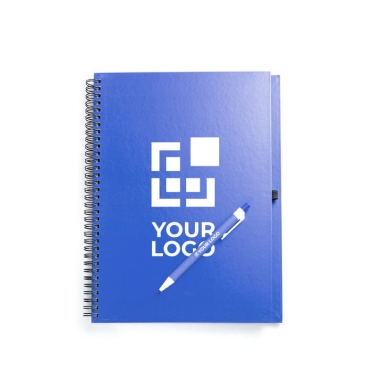 Caderno A4 com argolas e caneta para oferecer vista principal