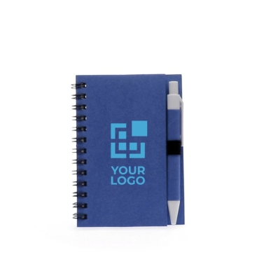 Blocos de notas B7 para personalizar com logo cor preto