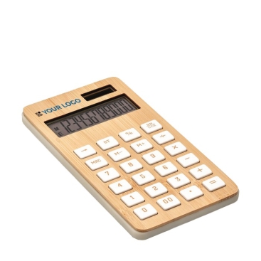 Calculadoras com carcaça em bambu para brinde