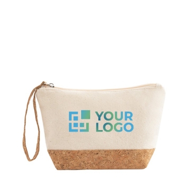 Bolsa de higiene pessoal em algodão com logo
