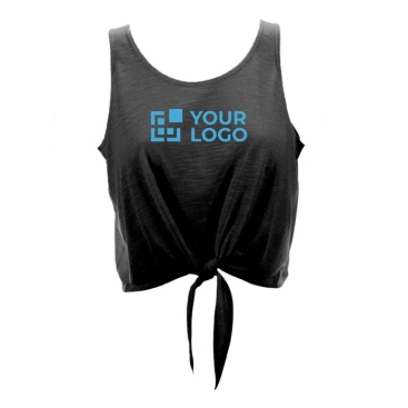 T-shirt de alças para mulher em várias cores cor preto