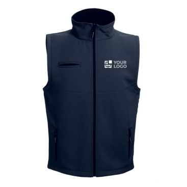 Colete unissexo personalizável com logo cor preto primeira vista