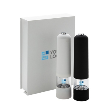 Kit de cozinha com dois moinhos para oferecer cor preto