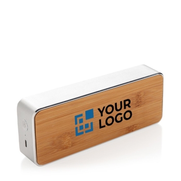 Coluna em metal e bambu para personalizar cor castanho
