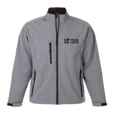 Casaco em softshell para estampar com logo vista principal