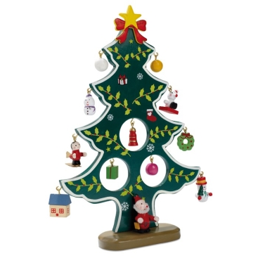 Árvore de natal em madeira para merchandising