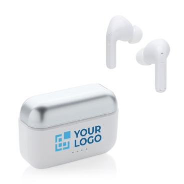 Auriculares sem fios em estojo personalizável vista principal