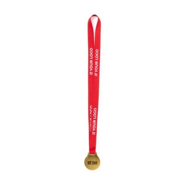 Medalha metálica dourada cor dourado