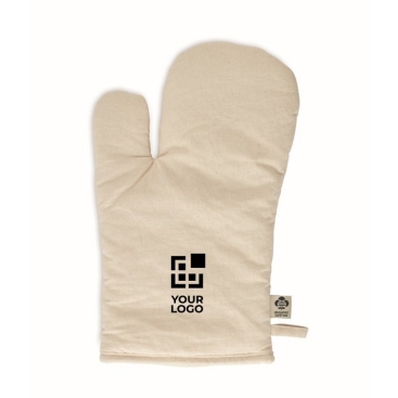 Luva de algodão orgânico 170 g/m2 cor cinzento