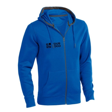 Sweatshirt com capuz e fecho 300 g/m2 vista principal
