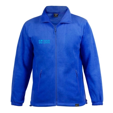 Casaco polar reciclado 280 g/m2 cor azul