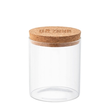 Frasco de vidro de borossilicato para alimentos 700ml Crystal Cookies