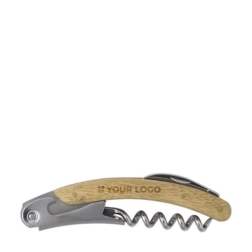 Saca-rolhas com três funções Saca-rolhas Bambu Multifunction