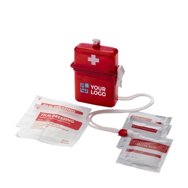 Kit primeiros socorros impermeável plástico