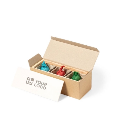 Kit de horticultura com 3 tipos de semente