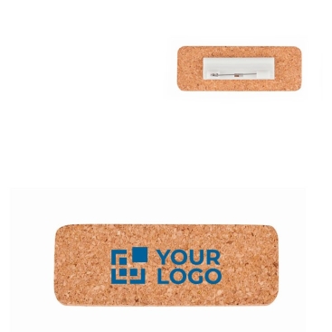 Porta-etiquetas de cortiça para empresas com alfinete Cork