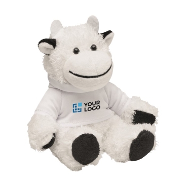 Peluche de vaca com camisola personalizável