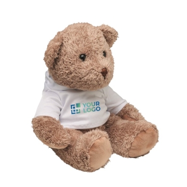 Urso grande com camisola sublimada cor branco